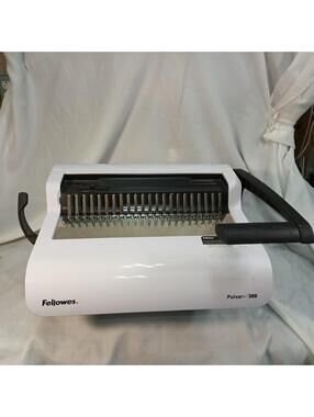 Fellowes Pulsar 300 Manual Comb Binding Machine Office 300 Sheet Tested Working